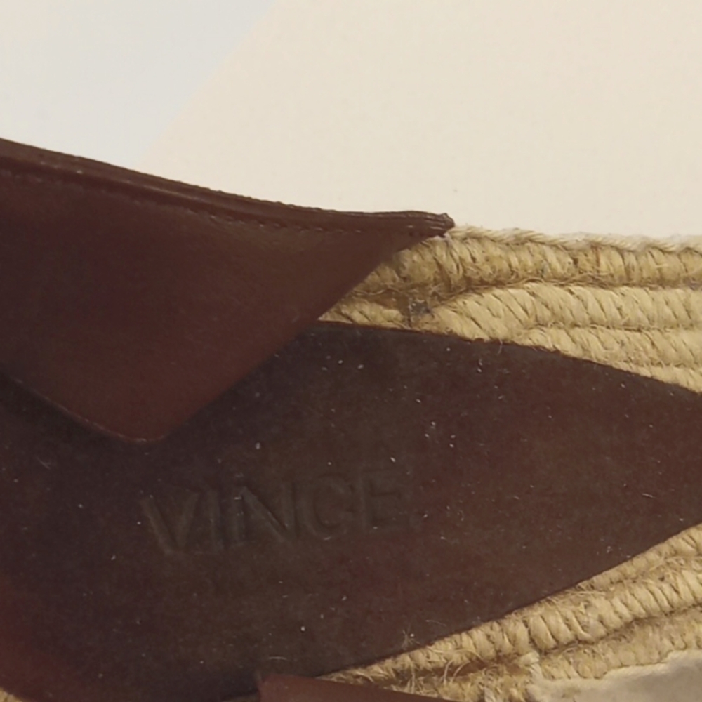 VINCE Stefania Suede Espadrille Wedge Sandal 10M - Picture 6 of 8
